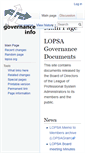 Mobile Screenshot of governance.lopsa.org